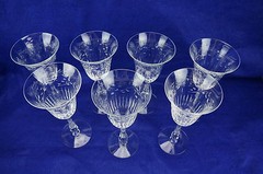 Tiffin Colton #17399 Lot of (8) Water Goblets, 8″ Tall