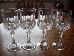 Wine Longchamp 6 Oz France 6 1/2″ Cristal d’Arques – Set of 4