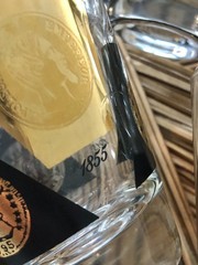 A Vintage Cera Set Of 6 Glasses Gorgeous 22K Gold Coin Design
