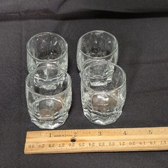 4 pannel shot vodka cordial glasses