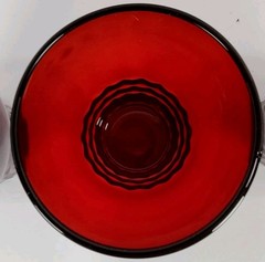 Set of 4 Anchor Hocking Royal Ruby Red Windsor 9 oz. Flat Water Tumblers 1950’s
