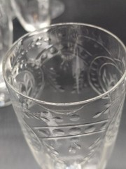 Up to 8 Tiffin 15074-6 Iced tea glasses Cut Floral Bowl And Foot Beautiful!