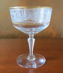 Fostoria #678 Renaissance Gold Trim #6111 Stem Champagne Sherbet(s)