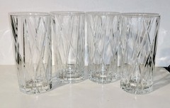 Orrefors City Crystal Highball / Tumbler Glass (Set of Four)