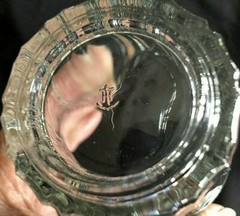 ~Vtg Anchor Hocking Clear Glass Tumbler~Raised Glass ‘Balls’ 1″ Down Frm Top~*