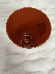 Vintage 1970s Mushroom Tumbler Cup Copper Metallic Plastic Retro Drinkware