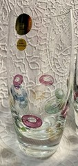 3 VTG Block Crystal Highball Glasses ‘Cabaret’ Discontinued Poland EUC