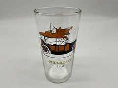 Hazel-Atlas Vintage Classic American Cars Tumbler Glasses Set Of 4 Original Box