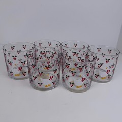 Vintage 1984 Anchor Hocking CHD Christmas Goose Rocks/Tumbler Glass Set of 6 NWT