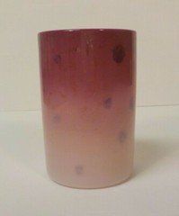 Scarce New England Peachblow AGATA Art Glass Tumbler, c.1887 (#2)