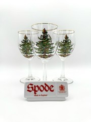 Spode Christmas Tree – Wine Glasses 7 1/4″, Set of 3