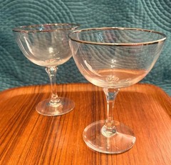 Lenox Mansfield Crystal, ✨Platinum Trim Champagne / Sherbet, 5 1/4″ – 2
