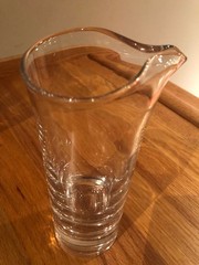 Dartington 24% Lead Crystal Hand Blown English Cocktail Pitcher Mixer Jug ~ VTG