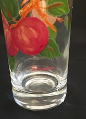 Vintage Franciscan Apple Pattern 15oz Tea Tumbler 6.25″ Tall Hand Painted #1066