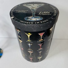 LOLITA THE MILLIONAIRE HAND PAINTED MARTINI GLASS RARE RETIRED Recipe On Bottom