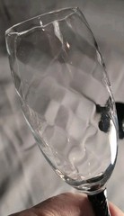 Vintage Luminarc Black Twist Stem Hand blown Champagne Flute Glasses 9″ Set Of 4