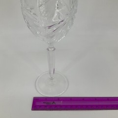 Royal Crystal Rock OASIS Cordial Stem Glass Cut, Clear, Star/Fans, No Trim