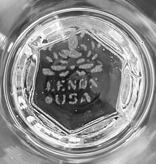 Set of THREE Lenox Crystal ALLURE 6 3/4″ Optic Wine Goblets EXCELLENT