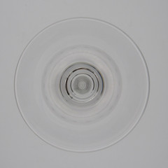 Wedgwood Vera Wang Classic Etched Circles Crystal Champagne Flute Trumpet Glass