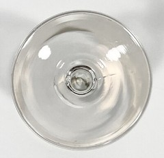 Vtg Gold Encrusted Rim Circles Floral Cordial Liqueur Glass 4″ Tall 1.25 oz RARE