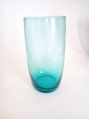 Set of 8 Vintage Jewel Tone Mid Century Water Glasses Roly Poly