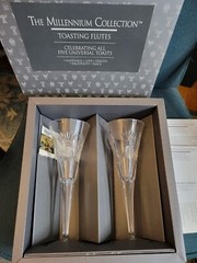Waterford crystal 2 Champagne Toasting Flutes Made In Germany New In Box