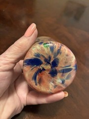 Antique End of Day Spatter Glass Tumbler