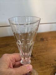 William Yeoward Crystal BUNNY 6 7/8 “ Wine Goblet; United Kingdom- Exc Condition
