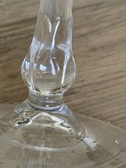 Antique Cambridge Crystal Etched Floral Frosted Compote 6”