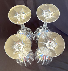 4x WATERFORD Marquis Omega Crystal All Purpose Wine Glasses Goblets Original Box