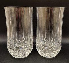 Set 2 Cristal D’Arques Longchamp 5 1/4” Tall Highball Drinking Glasses cups