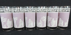 Jeanette Glass Tumblers-Lot of Six-(6)-Lilac/Lavender