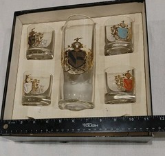 The Federal Glass Company Fine Blown Glassware Executive Cocktail Mixer Set MCM