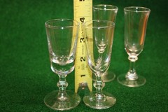 6 Cordial Glasses Assorted sizes 3 sets of 2 glasses each See Photos