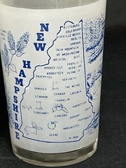 Set Of 2 “New Hampshire” Vintage HAZEL-ATLAS Small 4” Souvenir Glasses