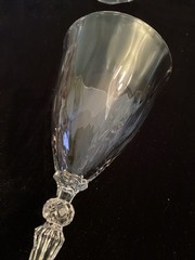 SET OF 4- Vintage Fostoria NIAGARA 6026 WATER Glasses 7 5/8″ Wavy Optic