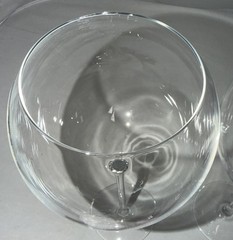 Two Tall-Stemmed Red Wine Glasses/Goblets. Clear Blown Crystal. Stunning Used!