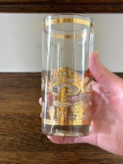 Vintage Clover mushroom glass READ