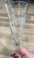 Colony Lovebird Set of 2 Champagne Toasting Flutes. Wedding, Engagement, Party!