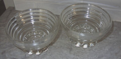 Anchor Hocking Manhattan Clear Glass 6 Sherbet Champagne Glasses Dessert Dishes