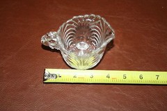Classic Cambridge Footed Clear Glass Cream & Sugar Set – Caprice Style