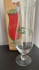 2 Vintage Pat O’Brien’s Hurricane Cocktail Drink Glass New Orleans LA Have Fun