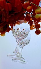 Crystal Wine Glass Buckingham Pattern by Mikasa