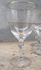 Fostoria Stem 6111 RENAISSANCE GOLD Water Goblet (s) EXCELLENT CONDITION