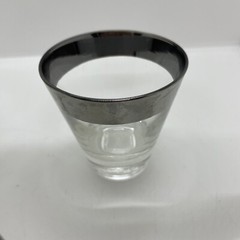 Vintage Dorothy Thorpe Shot Glasses Lot QTY 5 Silver Rim 2.75″ Mid Century