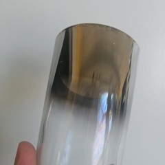 VINTAGE QUEEN’S LUSTERWARE MIRROR RIM WATER JUCE ICE TEA GLASS 5 1/2″