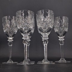 Set 6 Rogaska Royal Gallery GALLIA 9.25″ Crystal WATER GOBLETS Glasses MANY