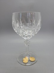 Nachtmann Bavarian Cut Crystal Wine Glass 5.25″ With Tags EUC