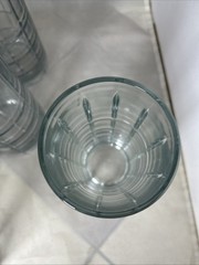 Vintage Anchor Hocking Manchester 16 oz High Ball Drinking Glasses Set Of 8 USA