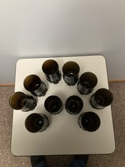 Vintage Tiffin Franciscan Madeira Smoke Brown Footed Goblets-Set Of 10